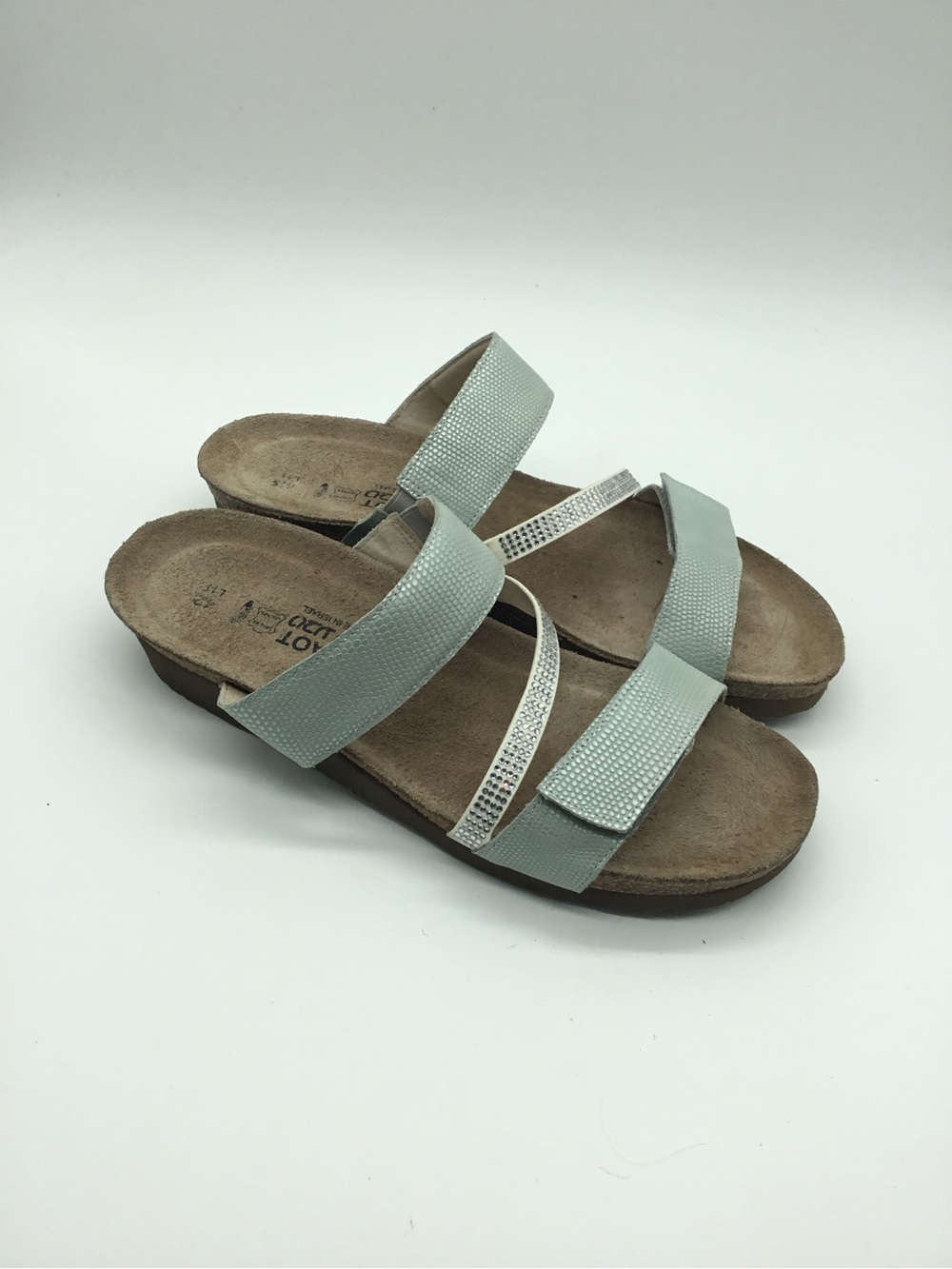 Naot Strappy Wedge Cork Sandal Narrow Fit